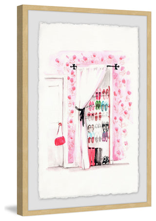 "Shoe Closet" Framed Painting Print, 24"x36"