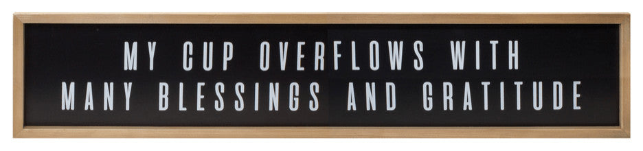 Black Other Words Wall Decor