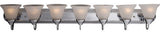 Maxim 8016 Essentials 48"W Bath Light - Polished Chrome / Marble Glass