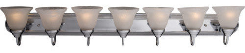 Maxim 8016 Essentials 48"W Bath Light - Polished Chrome / Marble Glass