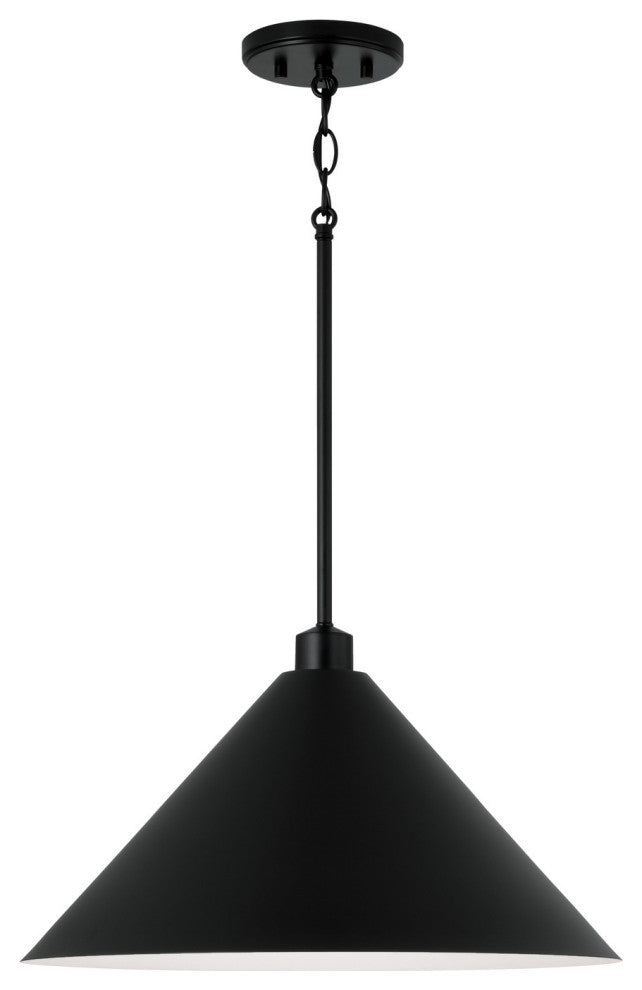 Alden 1-Light Pendant, Matte Black