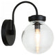 Matteo Lighting W84001MBCL Wall Sconce, Matte Black Finish
