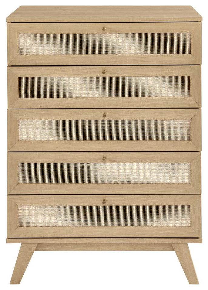 Soma 5-Drawer Chest, Oak
