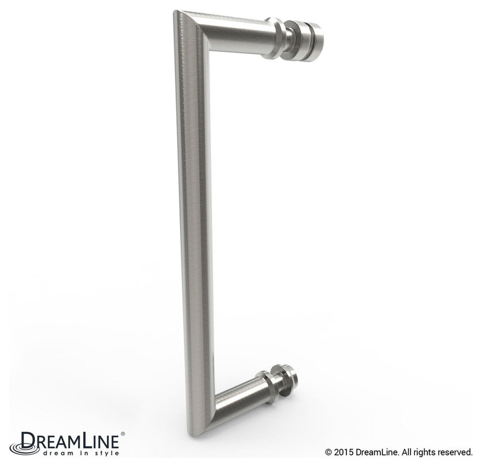 DreamLine Unidoor Plus 39.5"x34.375"x72" Hinged Shower Enclosure, Brushed Nickel