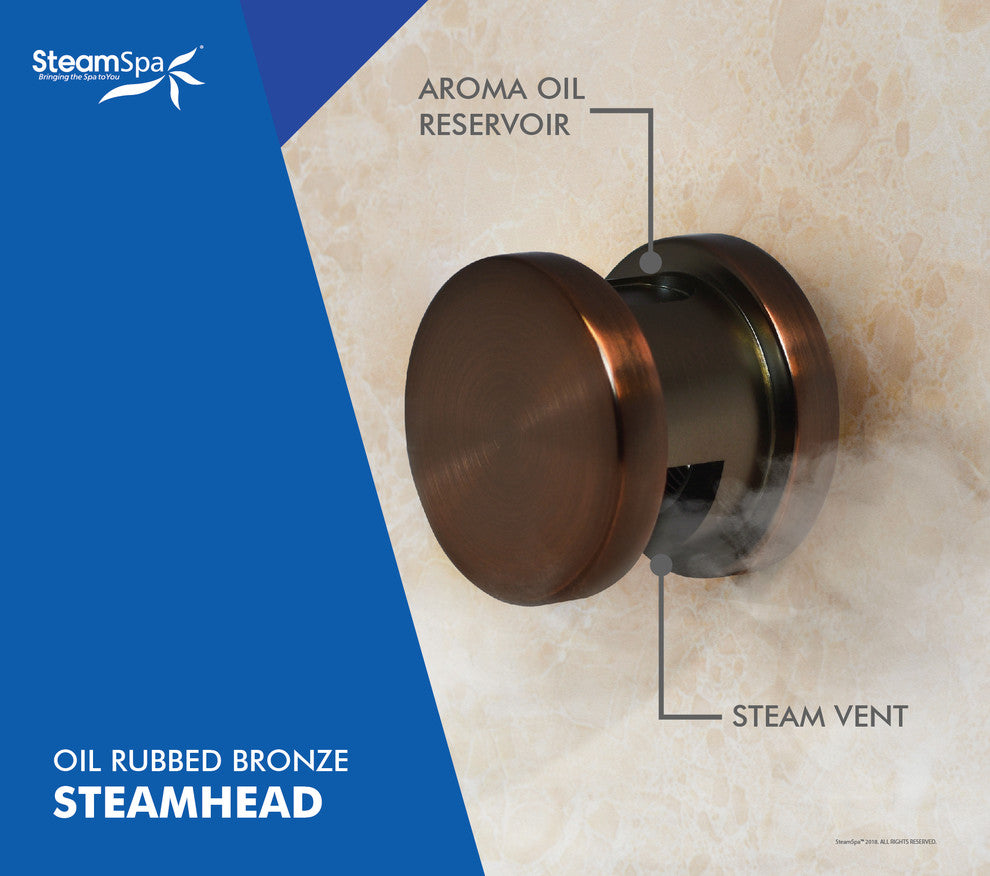 Oasis 12 Kw Steam Bath Generator With Built-In Auto Drain, Brushed Nickel, Oil Rubbed Bronze