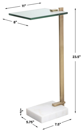 Uttermost Butler Brass Accent Table