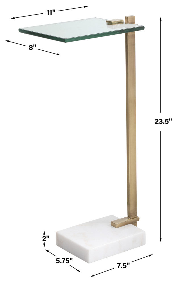 Uttermost Butler Brass Accent Table