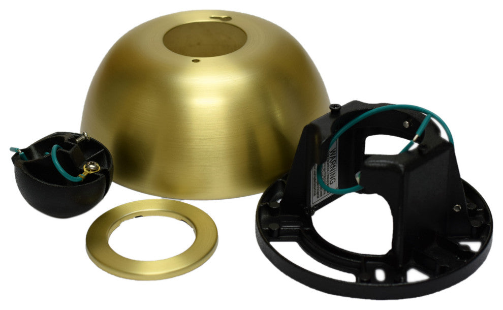 Sloped Ceiling Kit, 1" Brushed Satin Brass