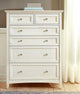 A-America Furniture Northlake Chest, White Linen NRLWT5600