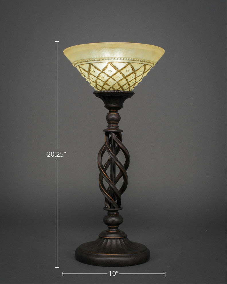 Elegante 1-Light Table Lamp, Chocolate Icing
