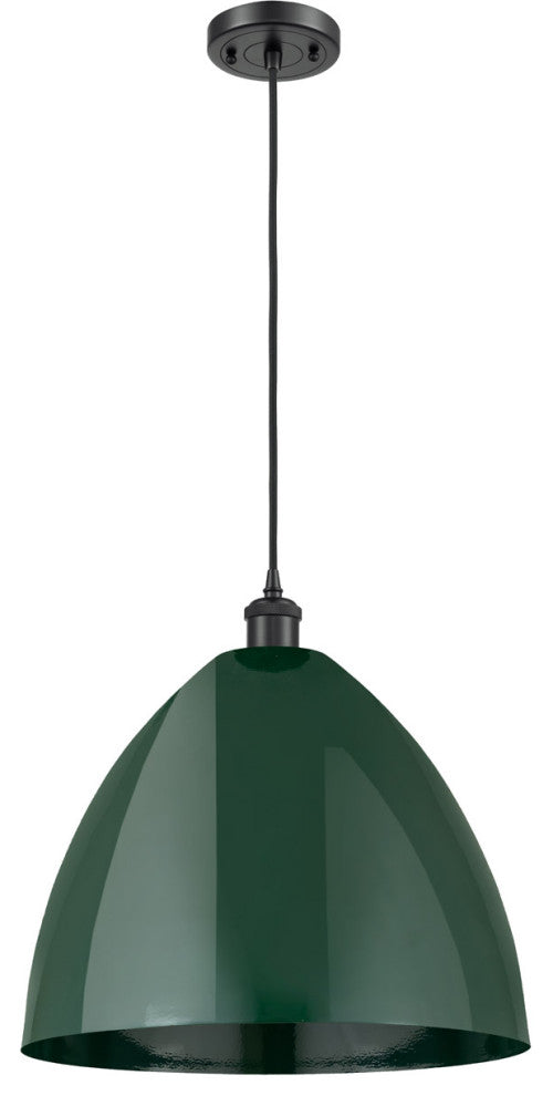 Innovations 516-1P-BK-MBD-16-GR-LED 1-Light Mini Pendant, Matte Black