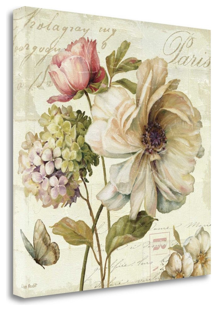 "Marche De Fleurs II" By Lisa Audit, Giclee Print on Gallery Wrap Canvas