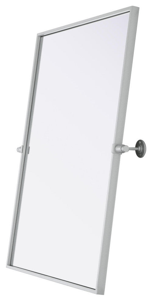 Home Living 24x32 Pivot Mirror, Silver