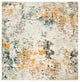 Safavieh Madison Mad453A Organic and Abstract Rug, Gray and Beige, 8'0"x8'0" Square