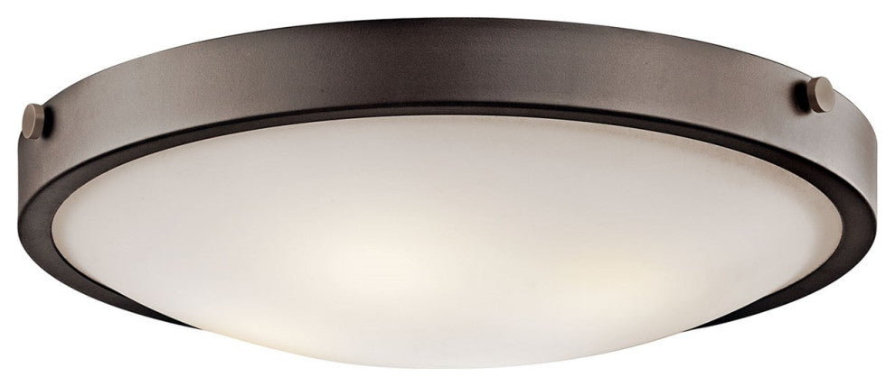 Kichler Lytham Flush Mount, Olde Bronze, 4