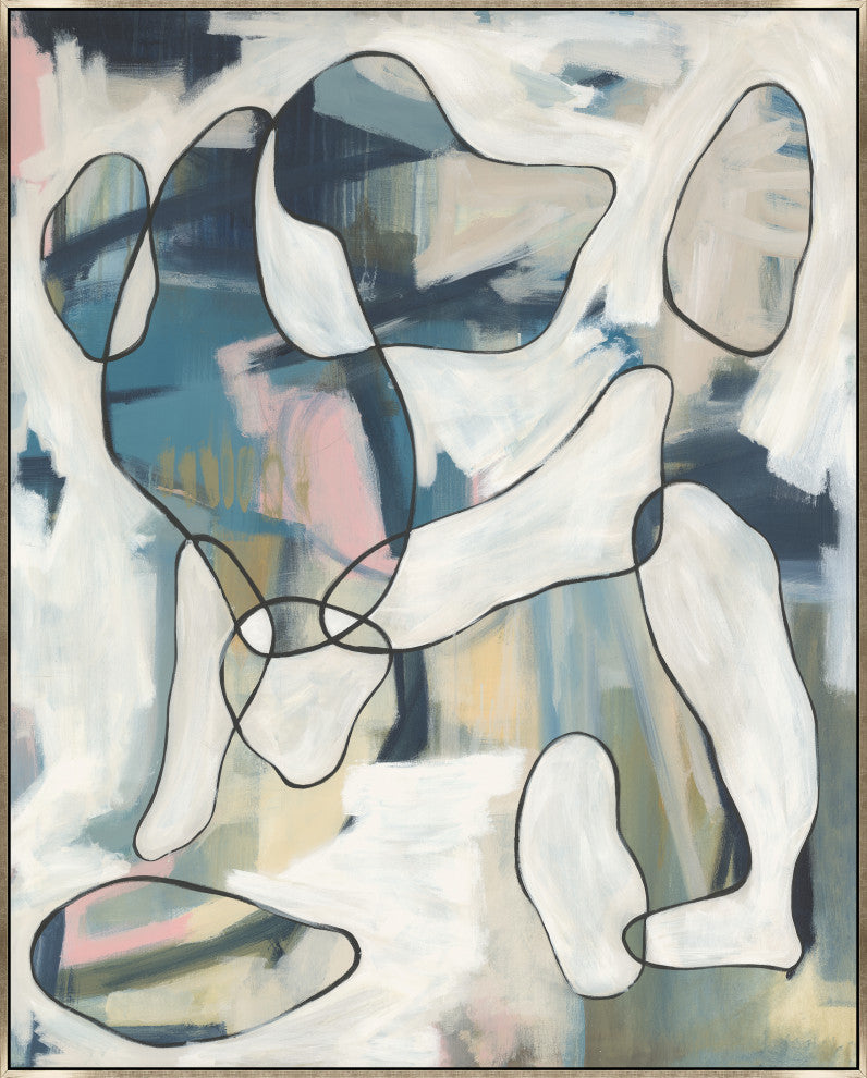 40x50 Trip on It, Framed Artwork, Silver