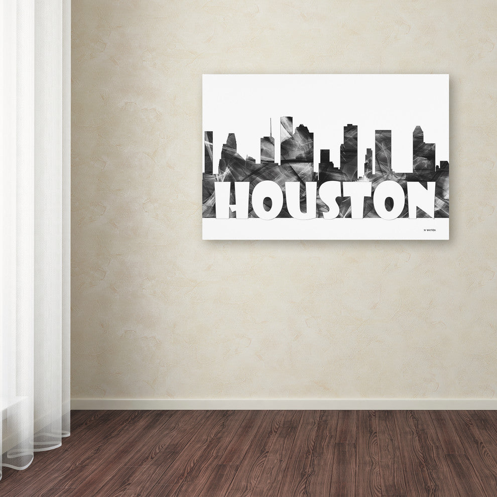 'Houston Texas Skyline Bg-2' Canvas Art, 24x16