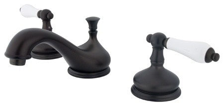 Kingston Brass Widespread Bathroom Faucet With Brass Pop-Up, Oil Rubbed Bronze