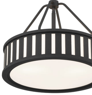 Kendal 3-Light Black Forged Pendant