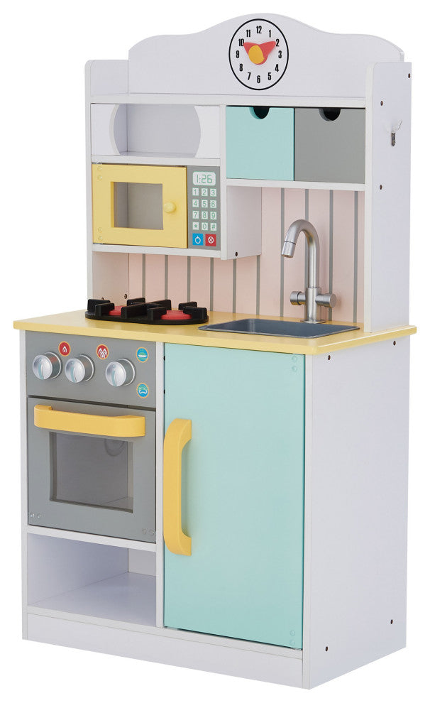 Florence Play Kitchen Cooking Playset, White