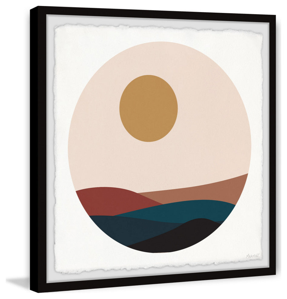 "Moon Hills" Framed Painting Print, 24x24