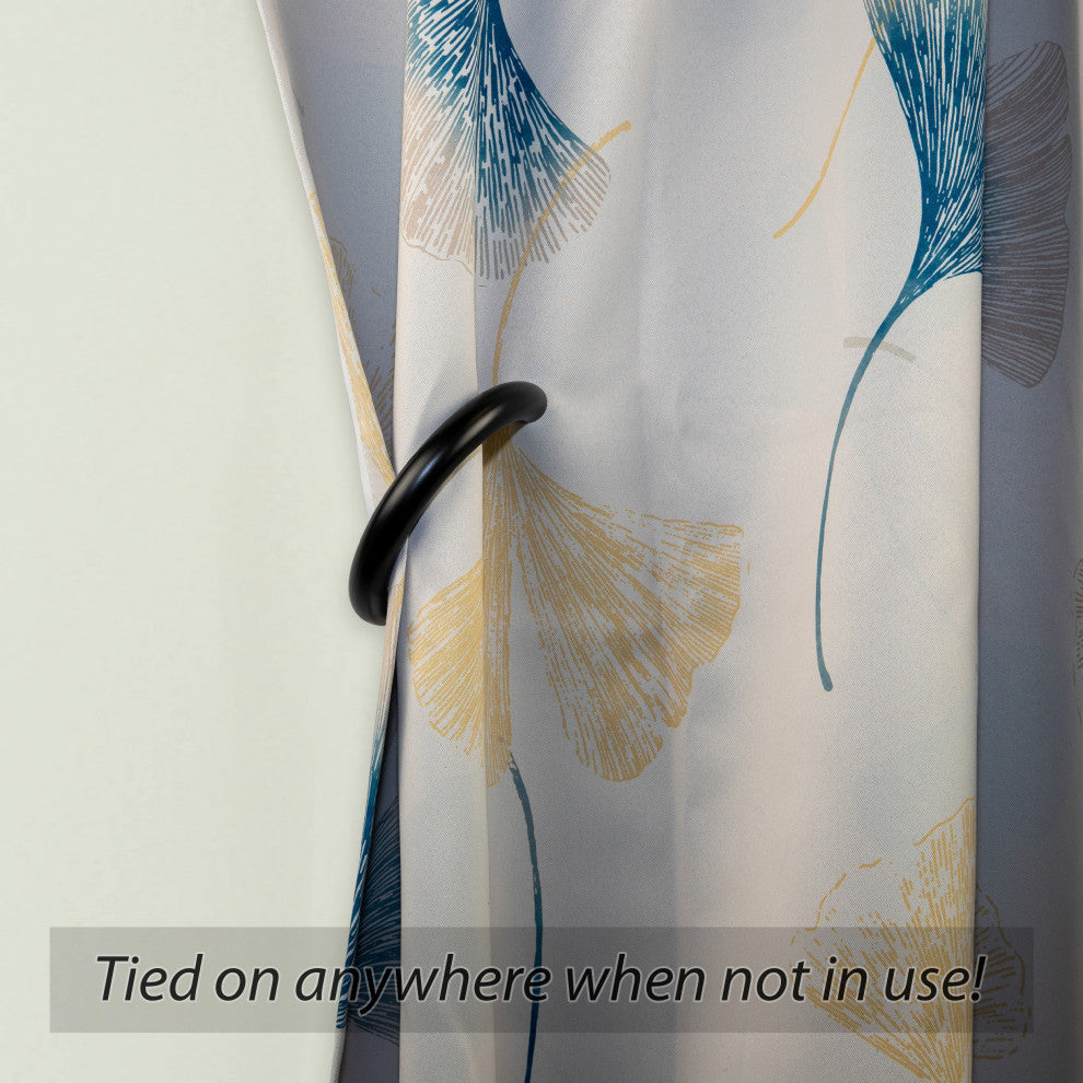 Magnetic Tie Back Hoop, Set of 2, Black