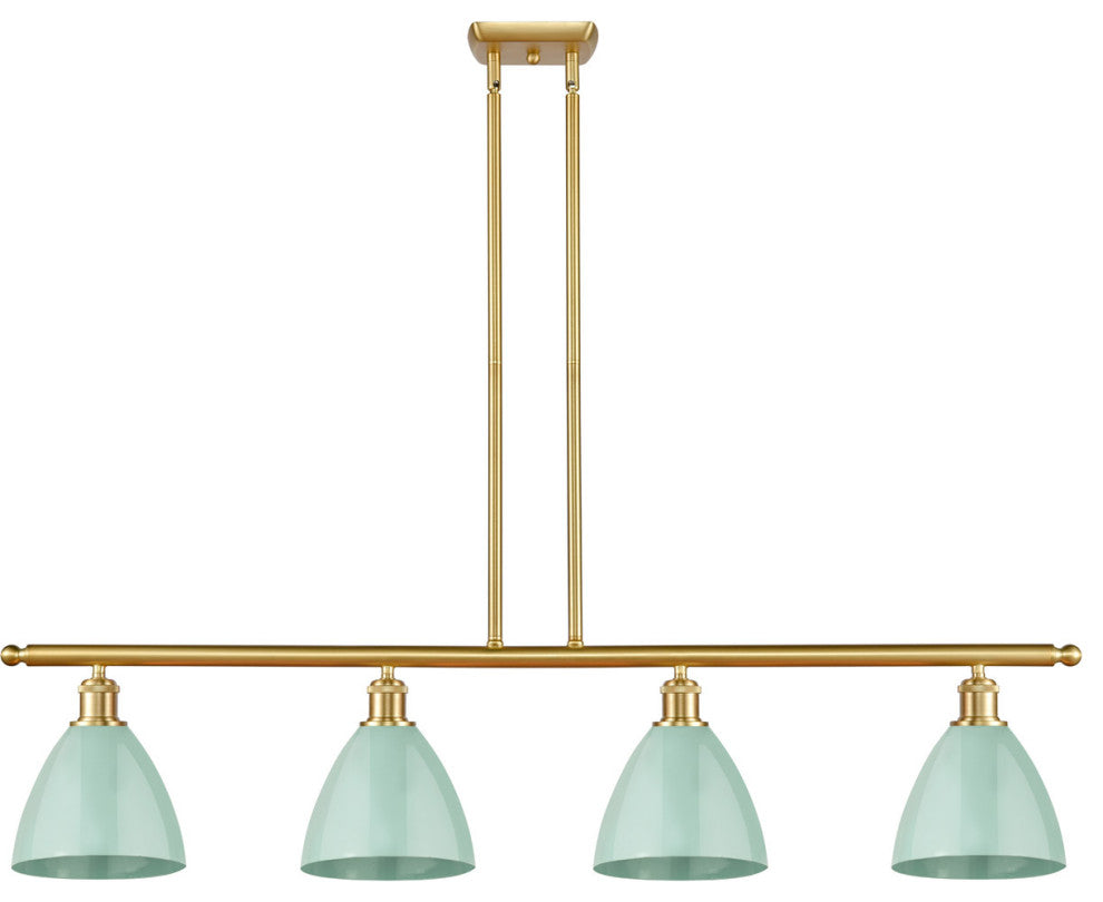 Innovations 516-4I-SG-MBD-75-SF-LED 4 Light Island Light, Satin Gold