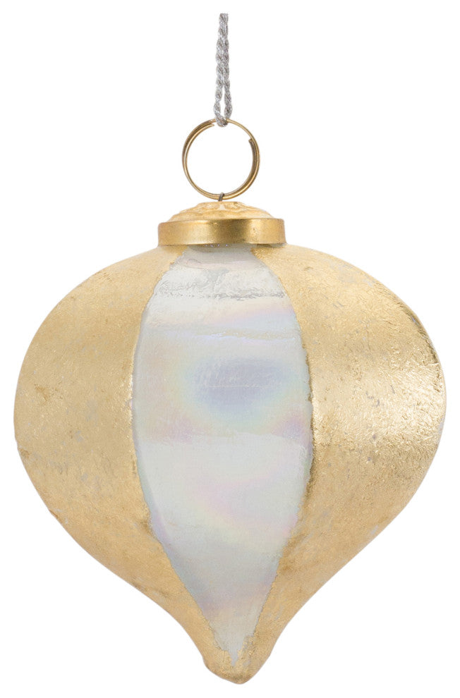 Irredescent Glass Ornamnet, Set of 6