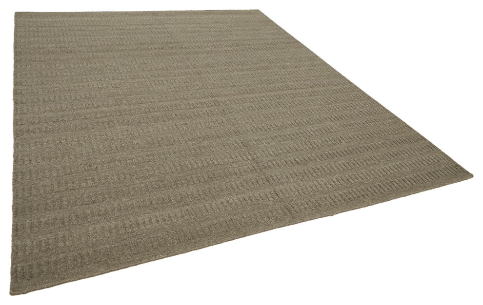 Rug N Carpet - Handmade Modern Design 8' 1'' x 10' 0'' Wool Unique Kilim Rug