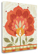"Ikat Bloom I" By Sue Schlabach, Giclee Print on Gallery Wrap Canvas