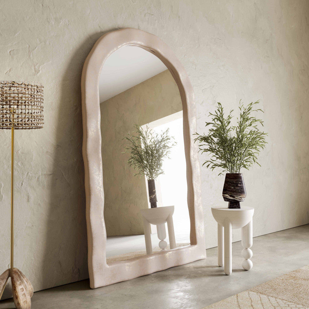 Kaia Cream Textured Wall Mirror