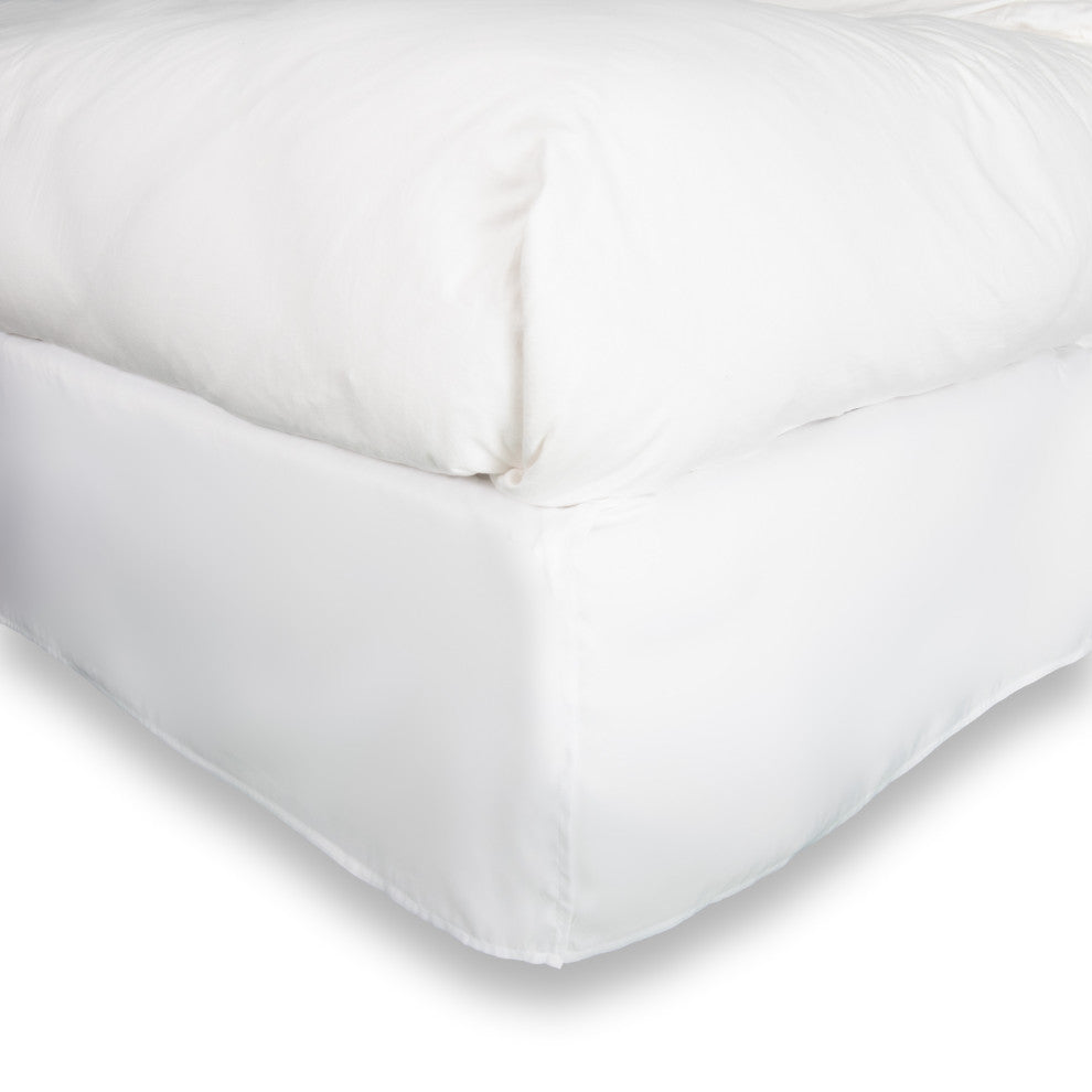 Polyester 14" Drop Pleated, Full, White