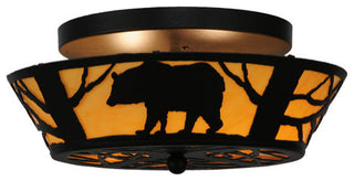 16W Bear on the Loose Flushmount