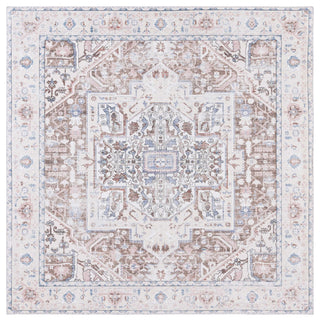 Safavieh Arizona Machine-Washable Collection ARZ109 Rug, Taupe/Beige, 6' Square