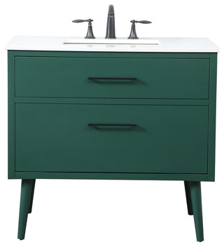 Home Living 36" Bathroom Vanity, Green