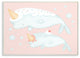 The Kids Room Cartoon Ice Cream Cone Narwhals Wall Plaque Art, 10"x15"
