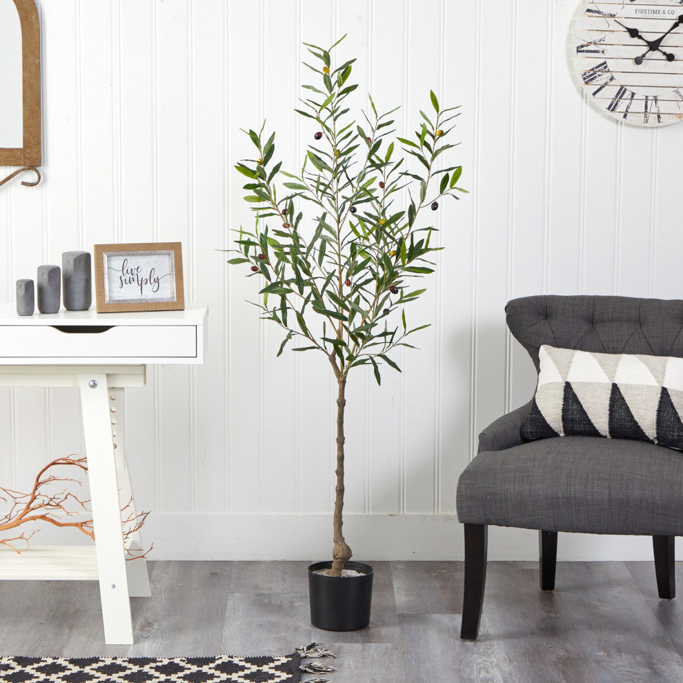 Lifestyle shot in a room showing the full tree in context.