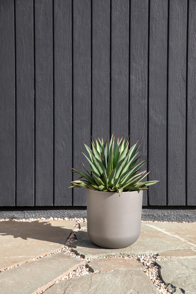 Pure Series Kona Planter, Grey, 10", 2 Pack