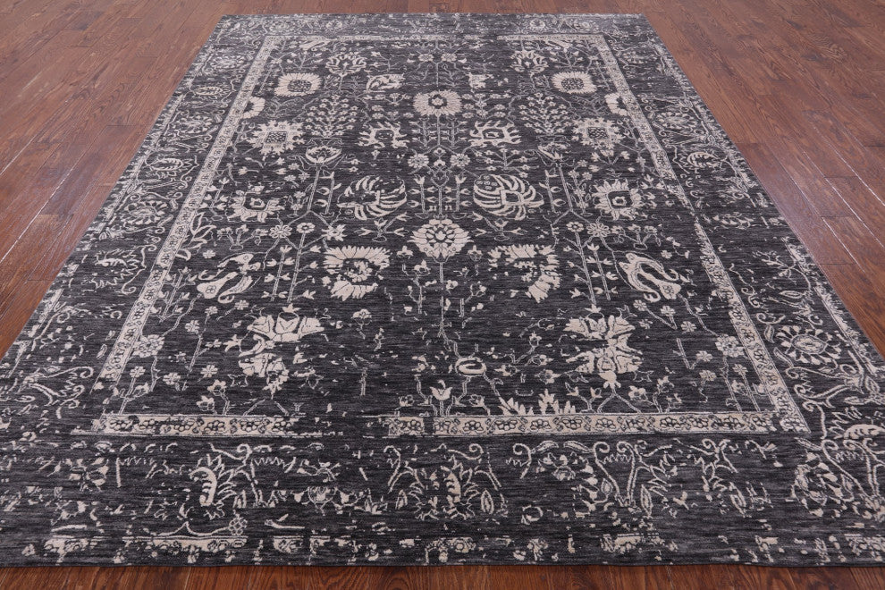 Wool and Silk Persian Handmade Rug 8' 1" X 10' 3" Q9116