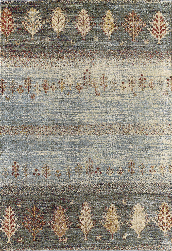 Abani Mesa MES140A Distressed Tree Print Area Rug