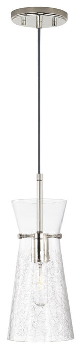 Capital Lighting Mila 1-Light Pendant 342411PN Polished Nickel
