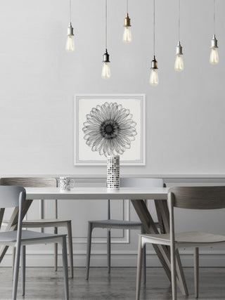 "Elegant Sunflower" Framed Painting Print, 24x24