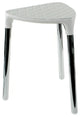 White Faux Leather Stool