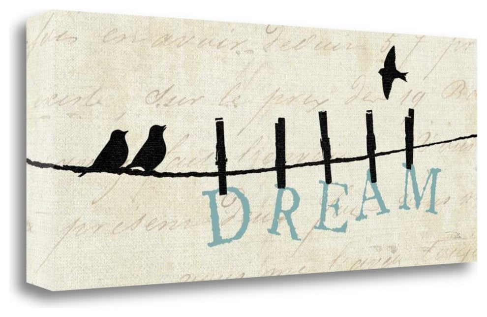 "Birds On A Wire - Dream" By Alain Pelletier, Giclee on Gallery Wrap Canvas