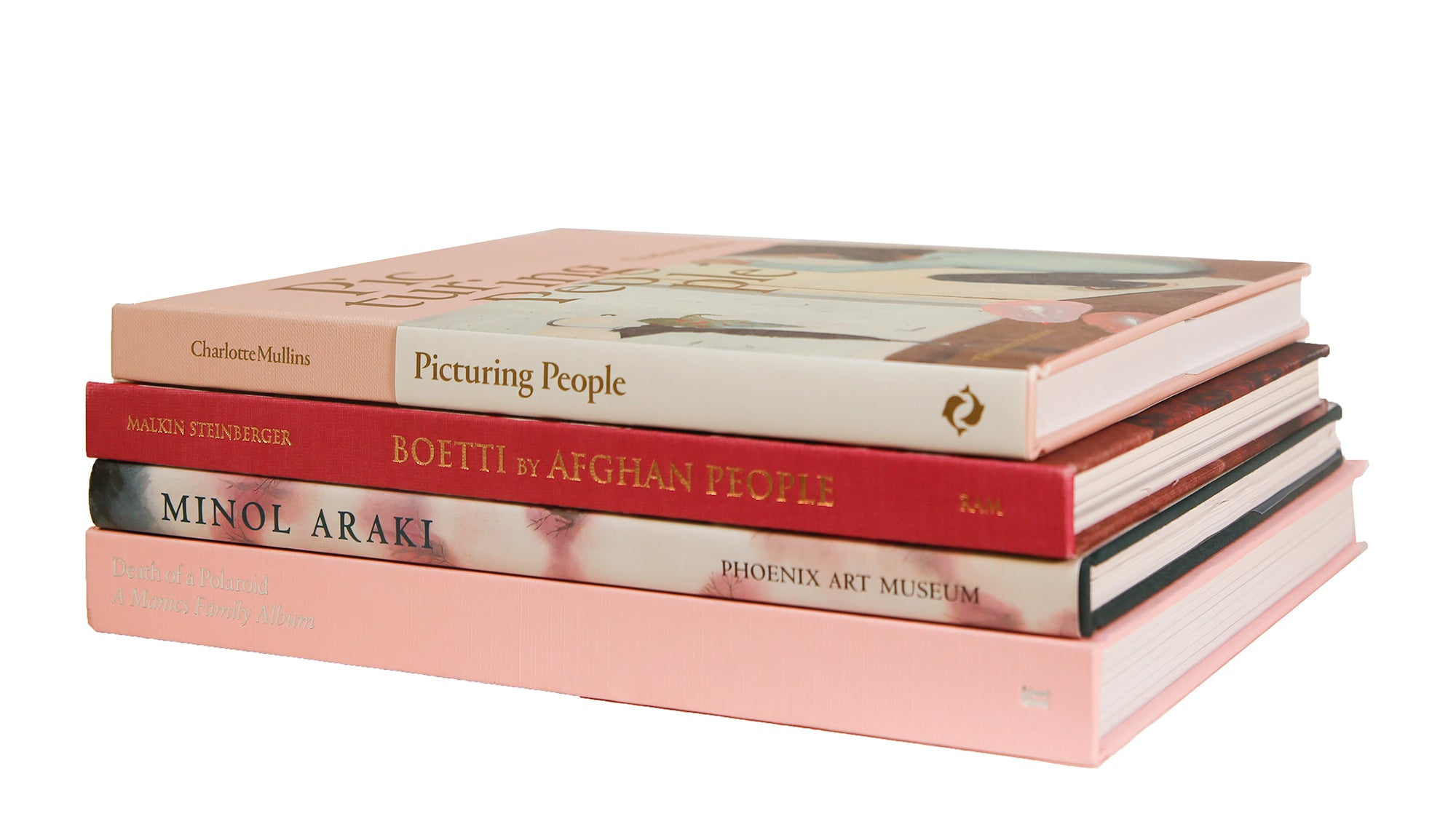 Decorative Books - Blush Arts Coffee Table Stack - Set of 4 Pink Books