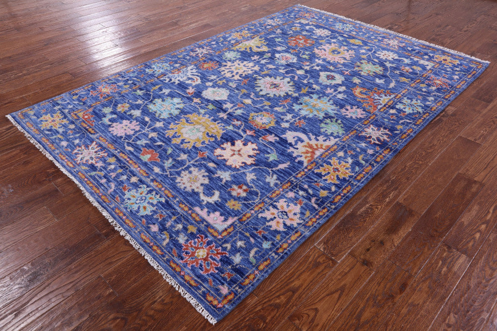 6' 1" X 9' 2" Turkish Oushak Handmade Wool Rug - Q13434