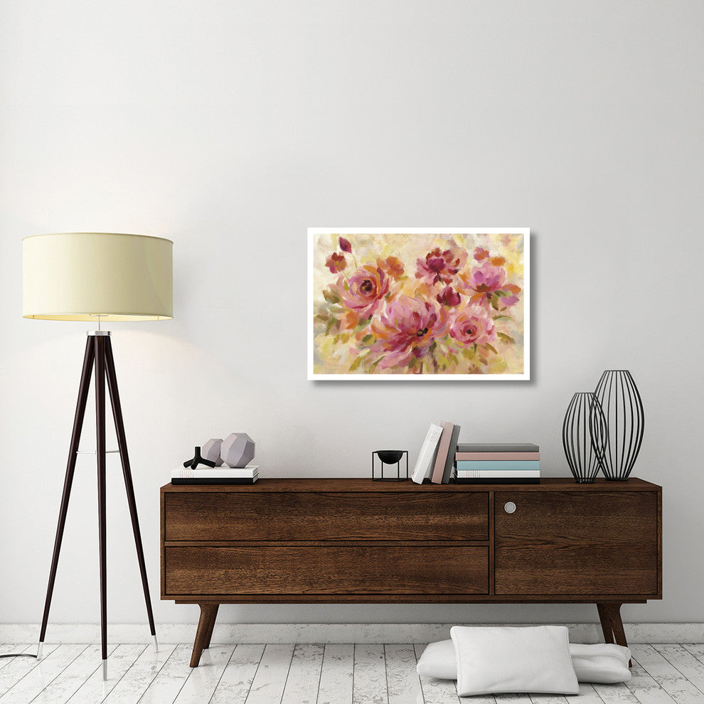 "Romantic Bouquet Crop" Digital Paper Print by Silvia Vassileva, 38"x26"