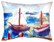 Two Sailboats No Cord Pillow - Set of Two 16x20