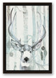 Whimsical Watercolor Reindeer Canvas Wall Art, Framed, 12"x18"