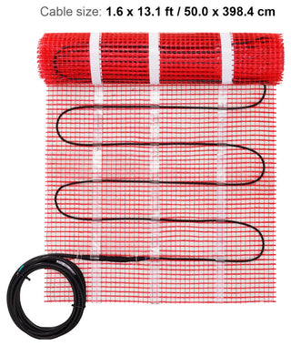 VEVOR Floor Heating Mat Copper Core Electric Warm Tile, 20 Sq.ft 240w